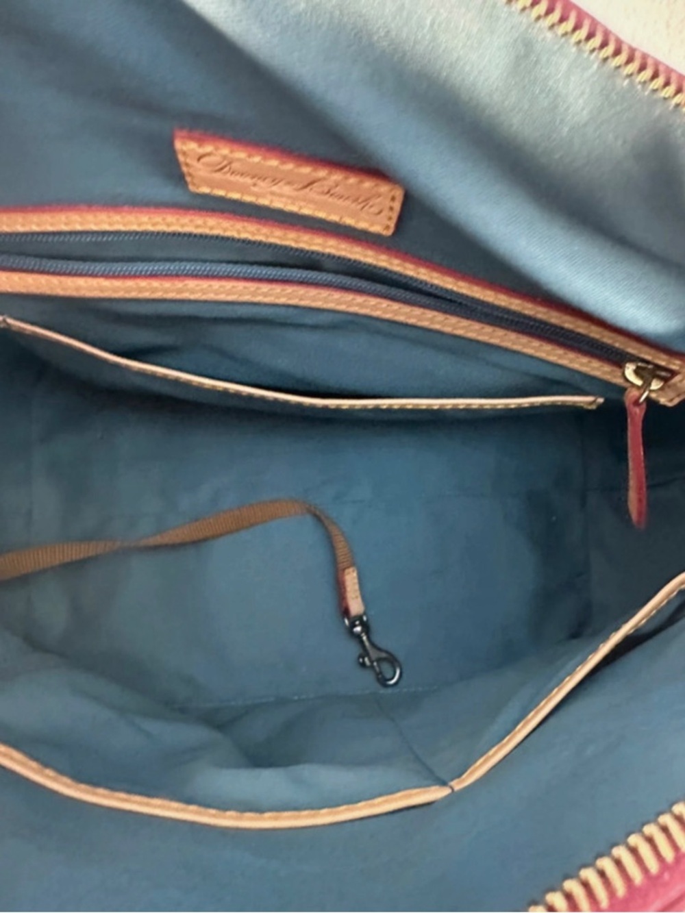 Dooney & Bourke Domed Patent Leather Satchel - Picture 6 of 7
